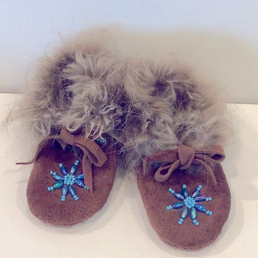 Booties suede and beaver